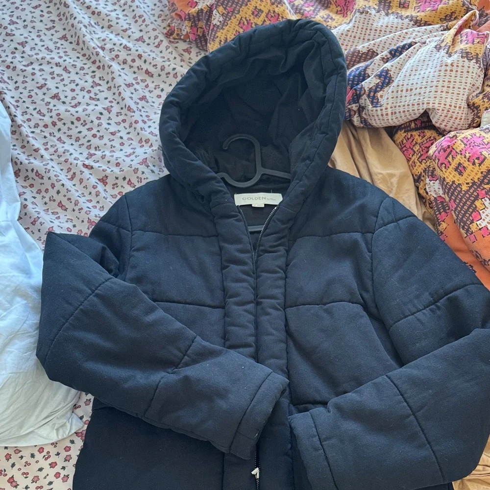 TNA Black Puffer Jacket for Women - Picture 4 of 7